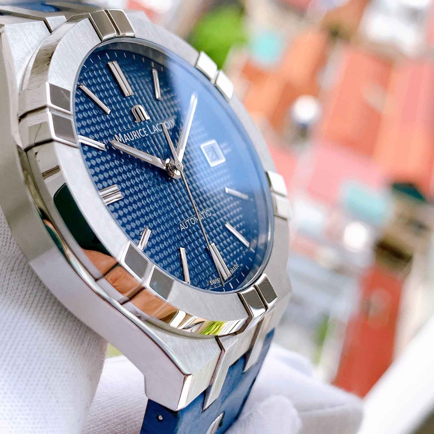 Maurice Lacroix Aikon Blue 42mm AI6008SS0014301 Used